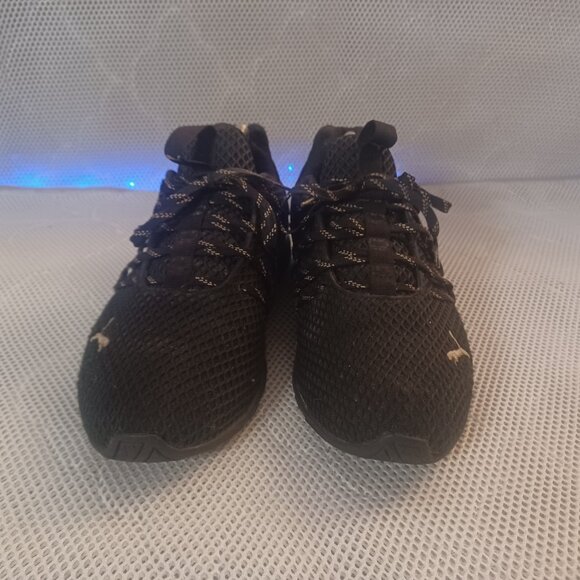 Puma Men's Low-Cut Axelion Spark Athletic Sneakers 193481-03 Black/Gold Size 8 - Picture 7 of 11